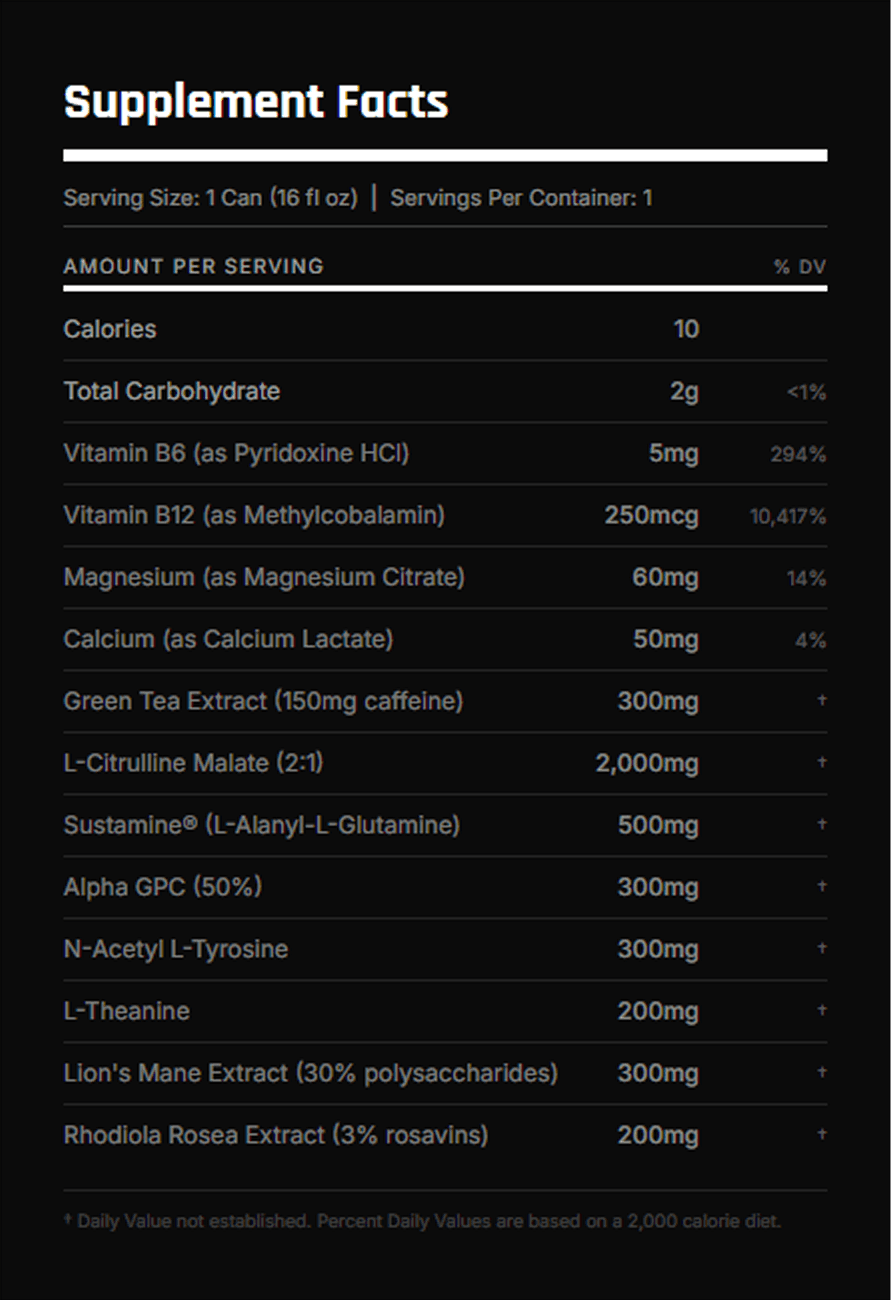 Supplement Facts Label